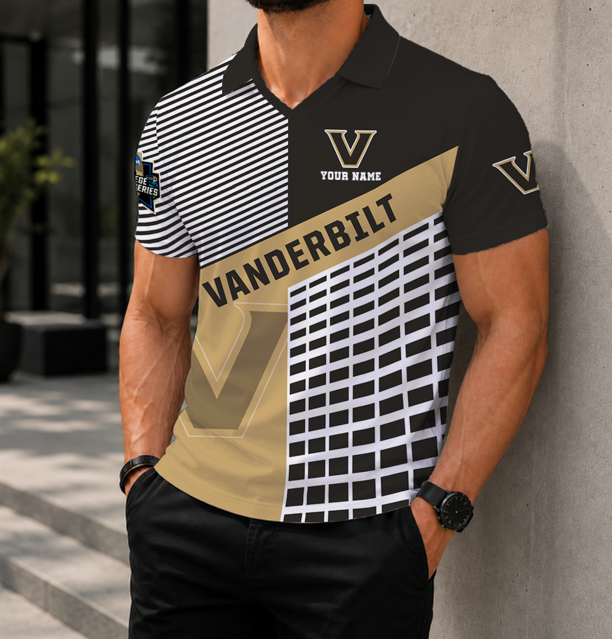 Limited Edition – Customized NCAA Vanderbilt Commodores Polo Shirt