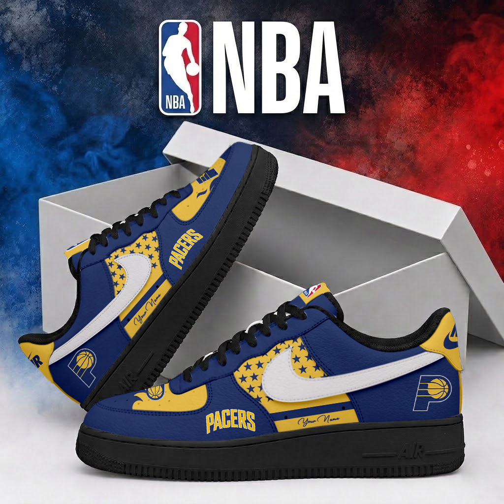 Limited Edition – Customized NBA Indiana Pacers Air Force 1 Shoes - Image 2