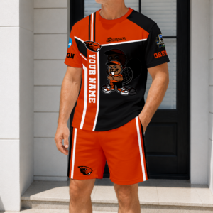 Limited Edition – Customized NCAA Oregon State Beavers T-Shirt & Short Pants Set