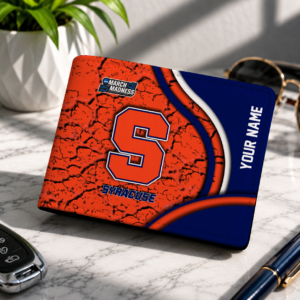 Limited Edition – Customized NCAA Syracuse Orange Leather Wallet