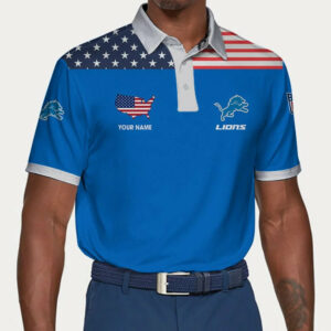 Limited Edition – Customized NFL Detroit Lions Polo Shirt