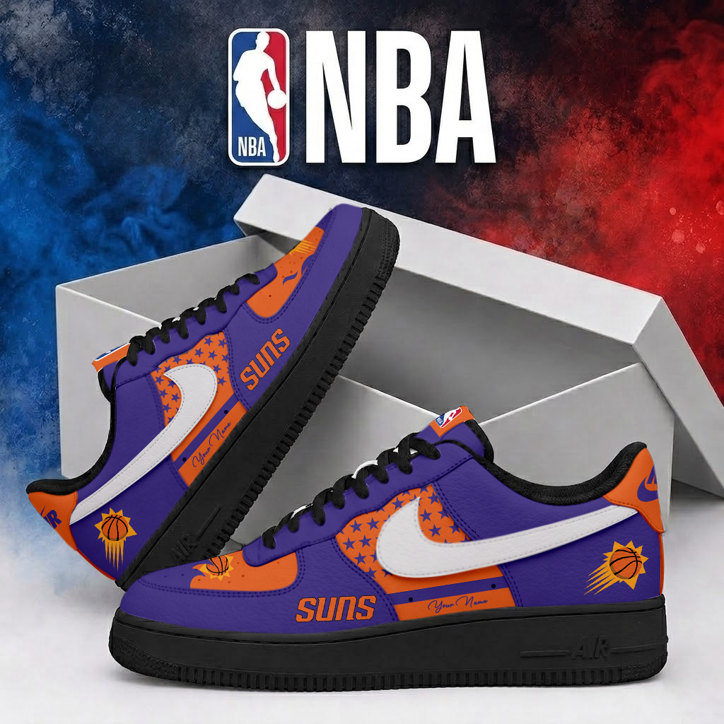 Limited Edition – Customized NBA Phoenix Suns Air Force 1 Shoes - Image 2