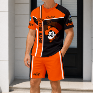 Limited Edition – Customized NCAA Oklahoma State Cowboys T-Shirt & Short Pants Set
