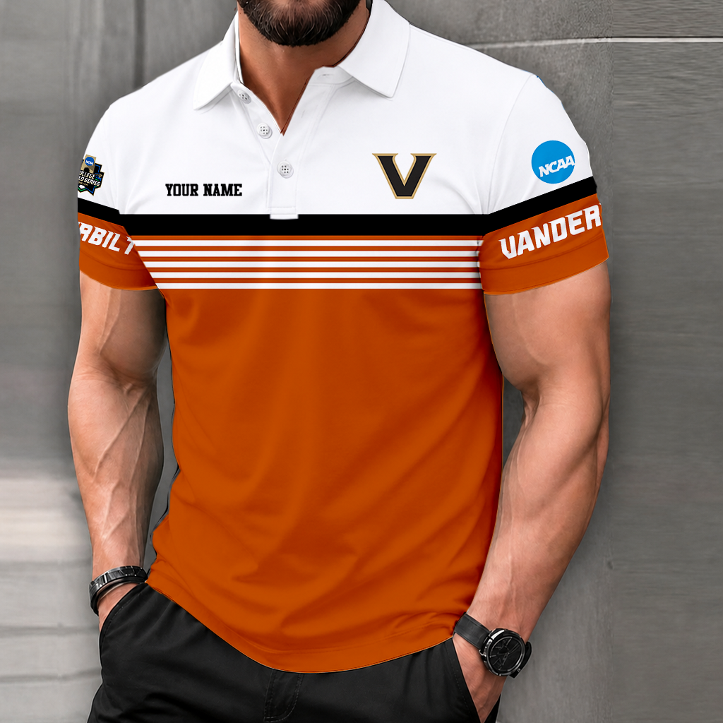 Limited Edition – Customized NCAA Vanderbilt Commodores Polo Shirt - Image 4