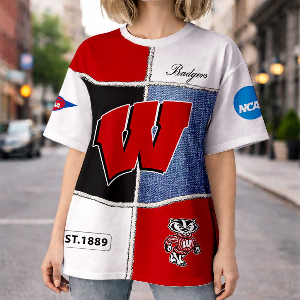 Limited Edition – Customized NCAA Wisconsin Badgers T-Shirts