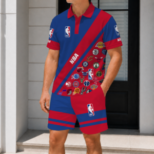 Limited Edition – Customized NBA All Teams Polo Shirt & Short Pants Set