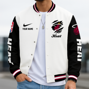 Limited Edition – Customized NBA Miami Heat Baseball Jacket, Varsity Jacket
