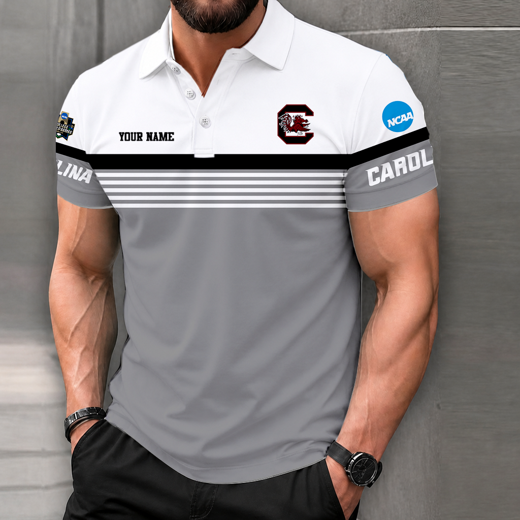 Limited Edition – Customized NCAA South Carolina Gamecocks Polo Shirt - Image 3