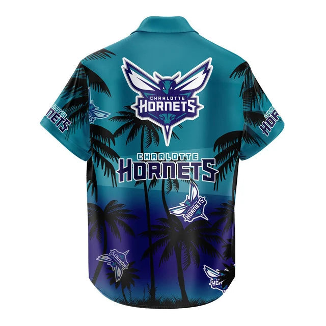 Limited Edition – Customized NBA Charlotte Hornets Unisex Hawaiian Shirt & Shorts Set - Image 4