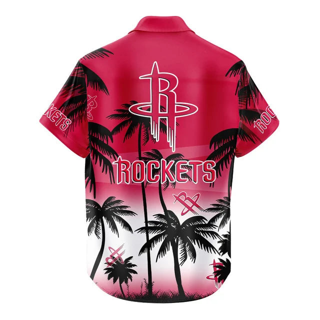 Limited Edition – Customized NBA Houston Rockets Unisex Hawaiian Shirt & Shorts Set - Image 4