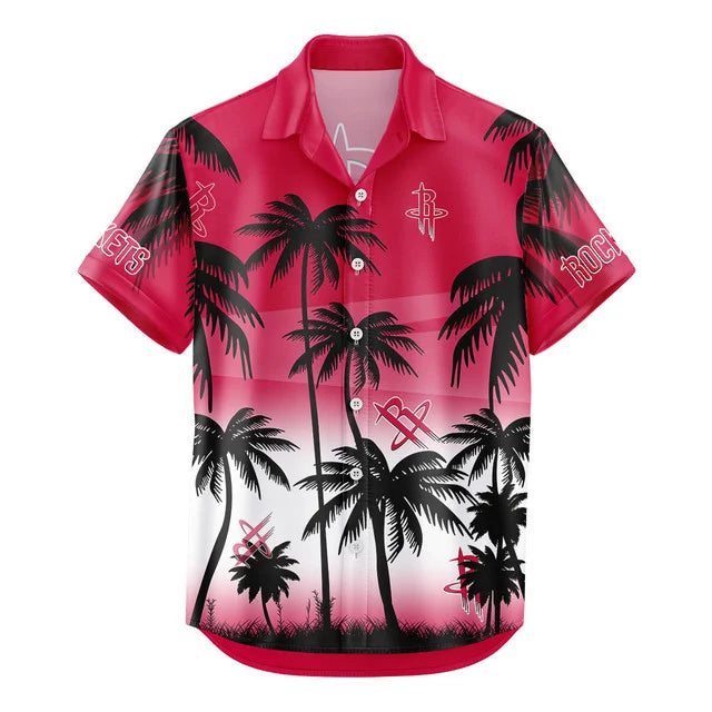 Limited Edition – Customized NBA Houston Rockets Unisex Hawaiian Shirt & Shorts Set - Image 3