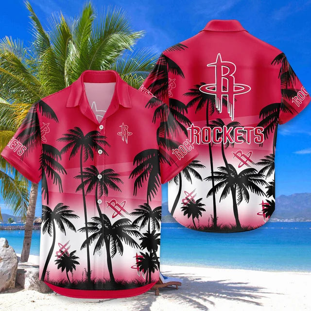 Limited Edition – Customized NBA Houston Rockets Unisex Hawaiian Shirt & Shorts Set