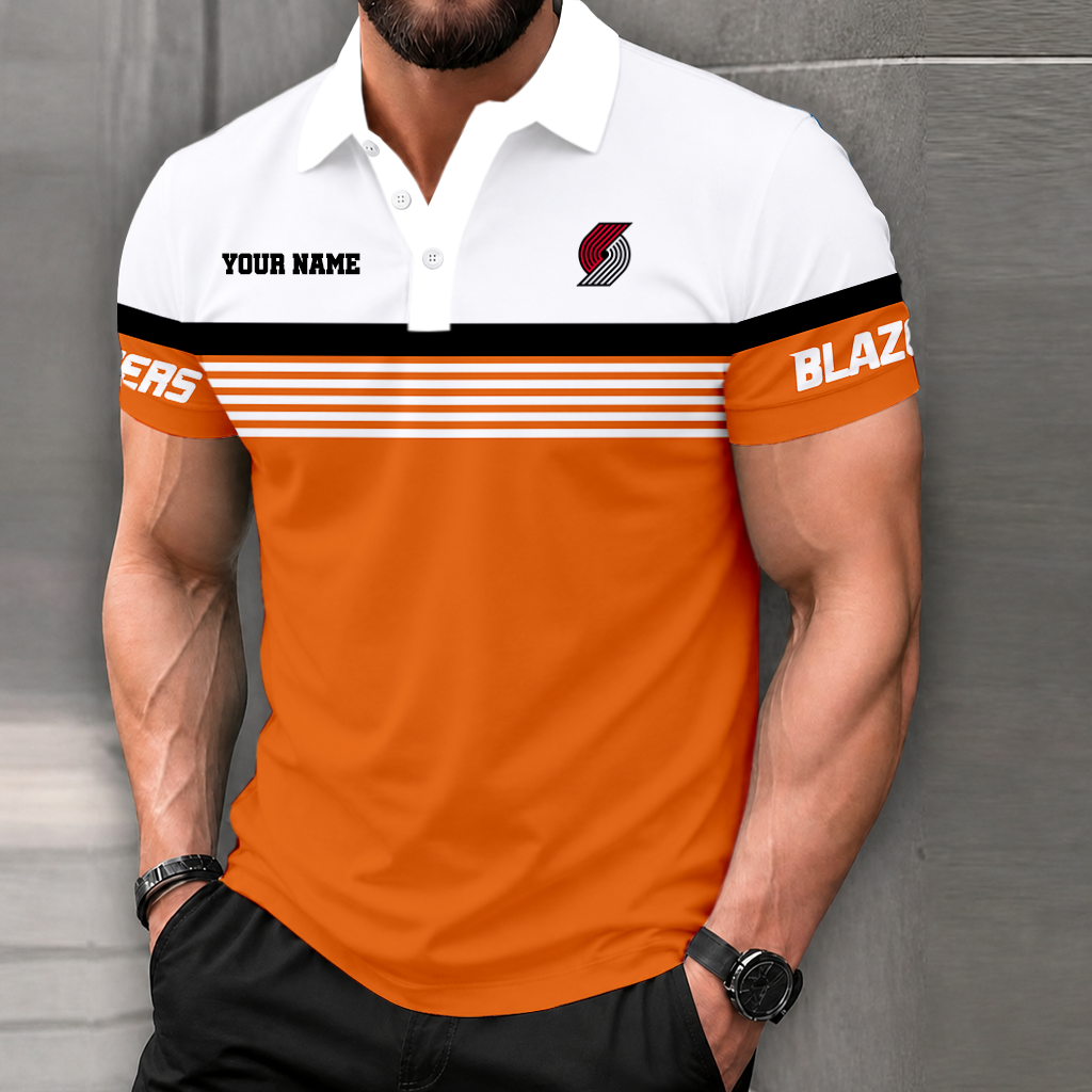 Limited Edition – Customized NBA Portland Trail Blazers Polo Shirt - Image 5