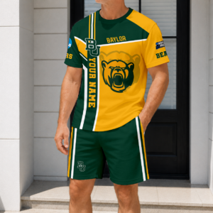 Limited Edition – Customized NCAA Baylor Bears T-Shirt & Short Pants Set