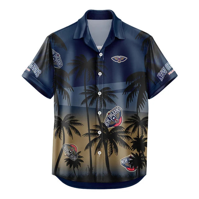 Limited Edition – Customized NBA New Orleans Pelicans Unisex Hawaiian Shirt & Shorts Set - Image 3