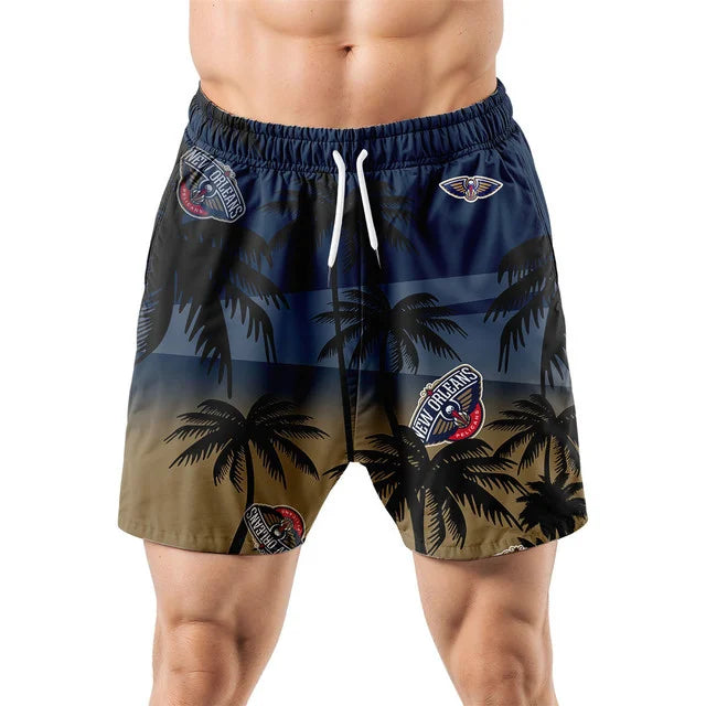 Limited Edition – Customized NBA New Orleans Pelicans Unisex Hawaiian Shirt & Shorts Set - Image 5