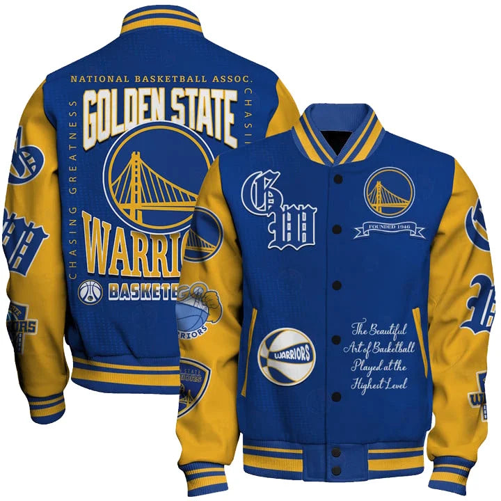 Limited Edition – Customized NBA Golden State Warriors Baseball Jacket, Varsity Jacket