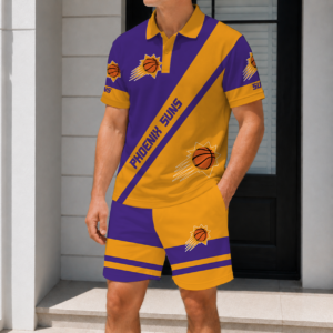 Limited Edition – Customized NBA Phoenix Suns Polo Shirt & Short Pants Set