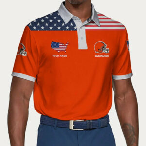 Limited Edition – Customized NFL Cleveland Browns Polo Shirt