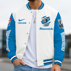 Limited Edition – Customized NBA Dallas Mavericks Baseball Jacket, Varsity Jacket