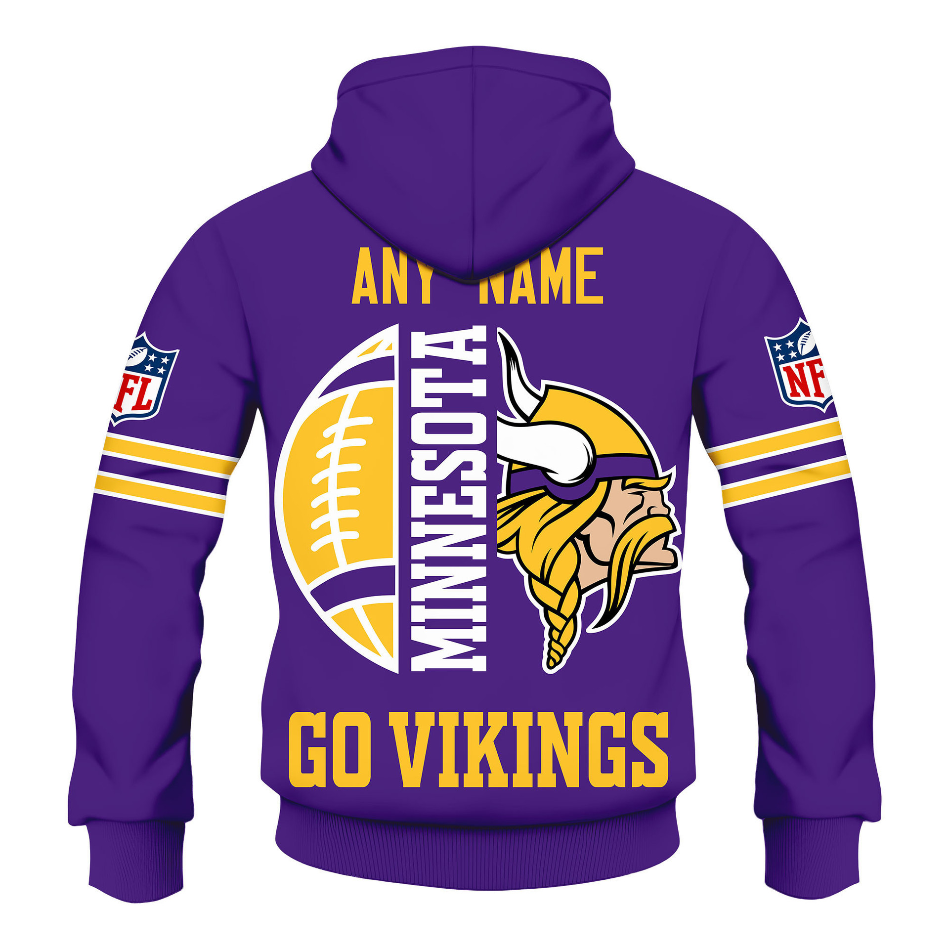 Limited Edition – Customized NFL Minnesota Vikings Hoodie, Zip Hoodie - Image 3