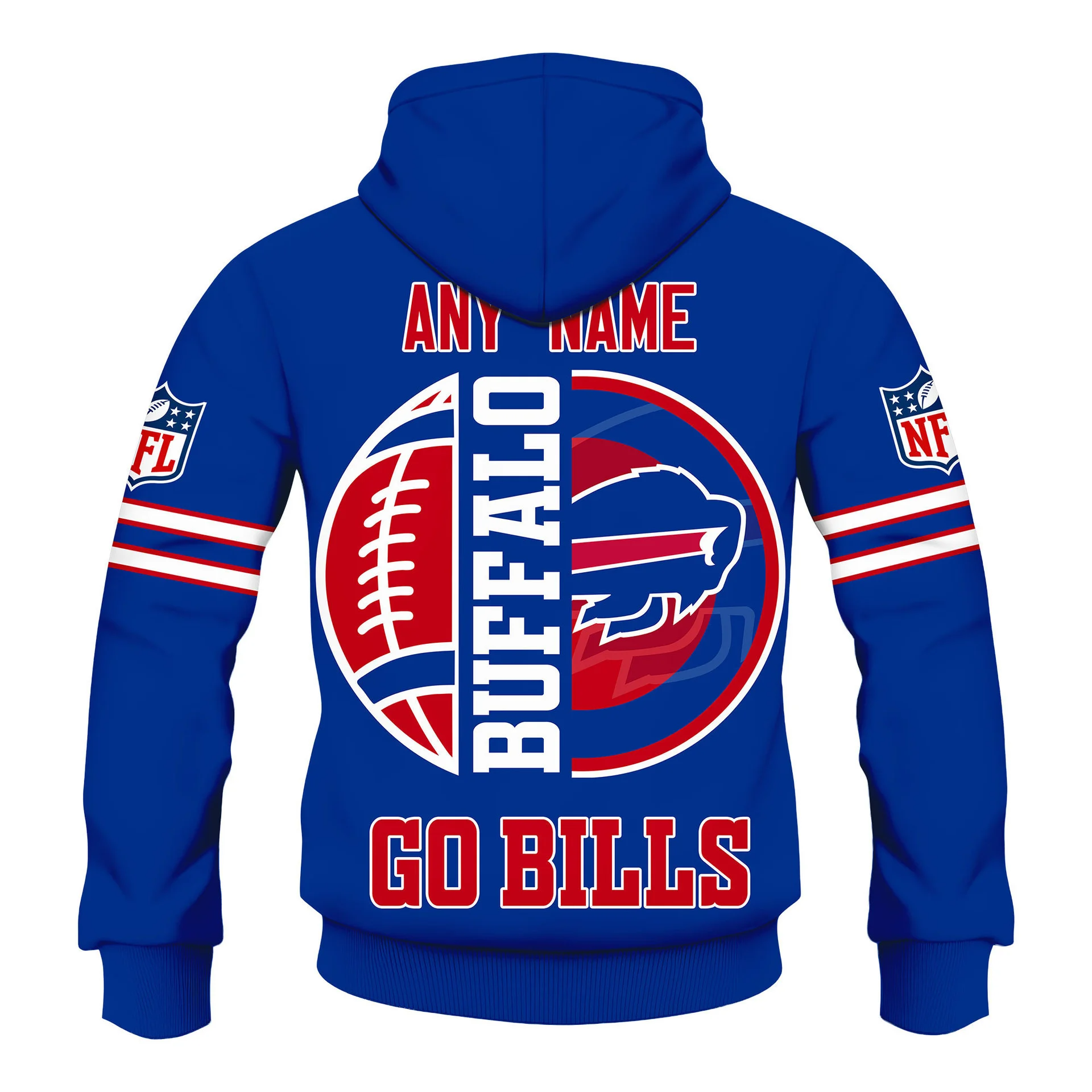 Limited Edition – Customized NFL Buffalo Bills Hoodie, Zip Hoodie - Image 3