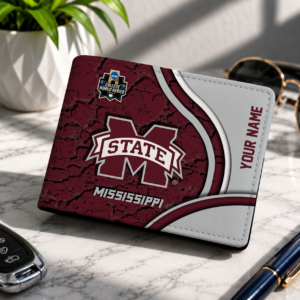 Limited Edition – Customized NCAA Mississippi State Bulldogs Leather Wallet