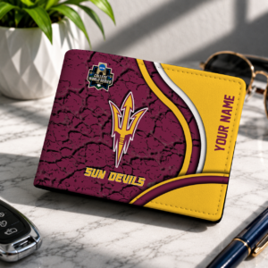 Limited Edition – Customized NCAA Arizona State Sun Devils Leather Wallet