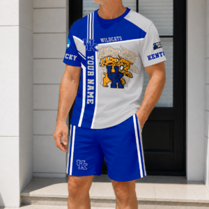 Limited Edition – Customized NCAA Kentucky Wildcats T-Shirt & Short Pants Set