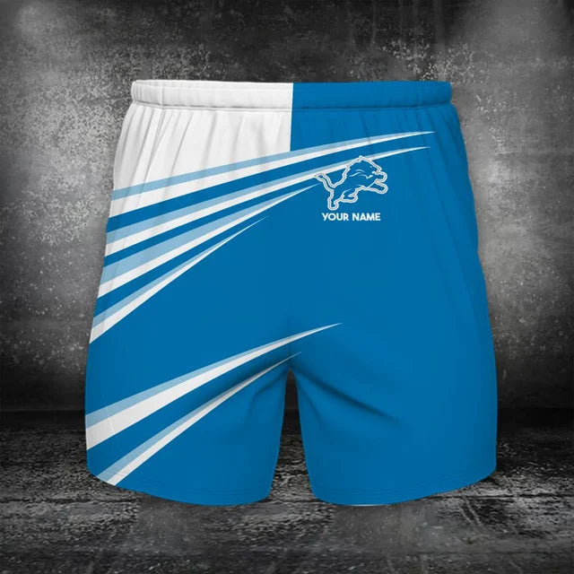 Limited Edition – Customized NFL Detroit Lions Polo Shirt & Short Pants Set - Image 2