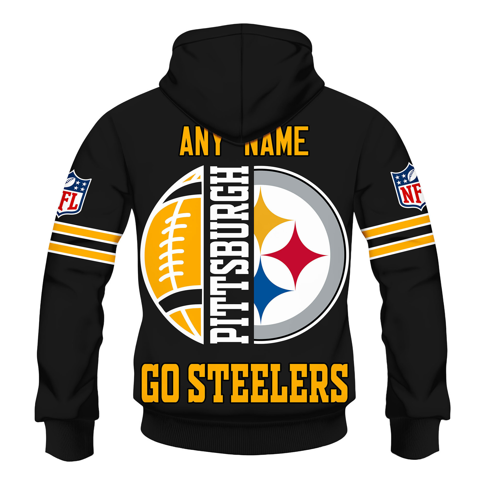 Limited Edition – Customized NFL Pittsburgh Steelers Hoodie, Zip Hoodie - Image 3