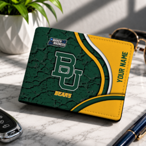 Limited Edition – Customized NCAA Baylor Bears Leather Wallet