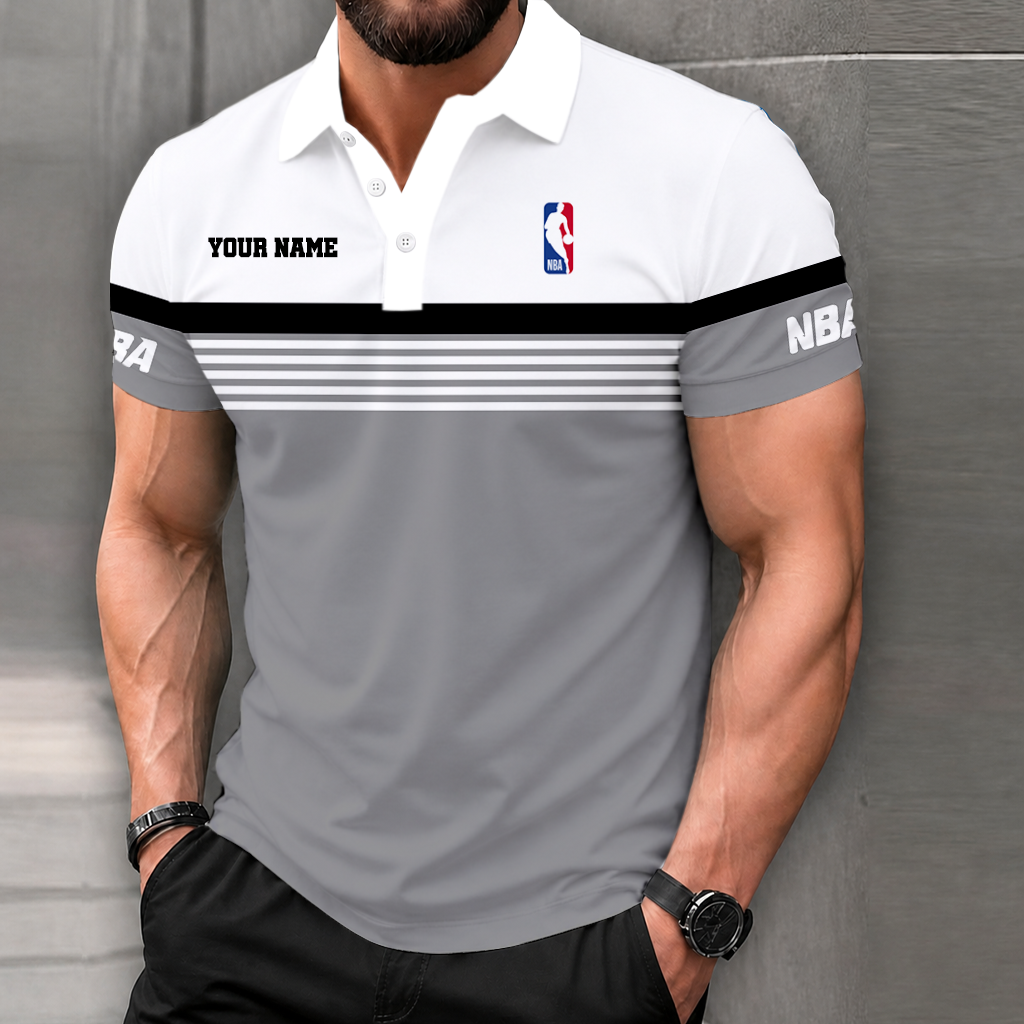 Limited Edition – Customized NBA National Basketball Association Polo Shirt - Image 2