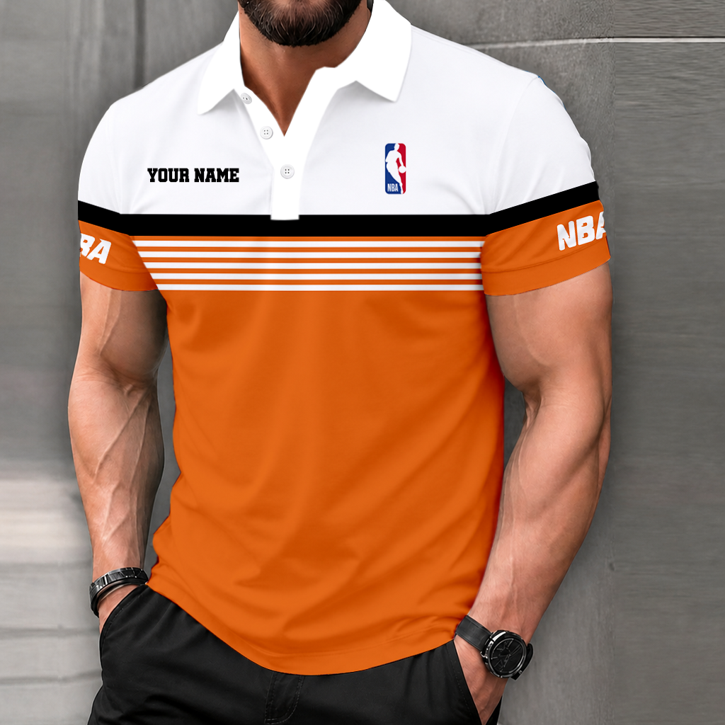 Limited Edition – Customized NBA National Basketball Association Polo Shirt - Image 4