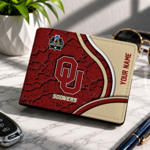 Limited Edition – Customized NCAA Oklahoma Sooners Leather Wallet