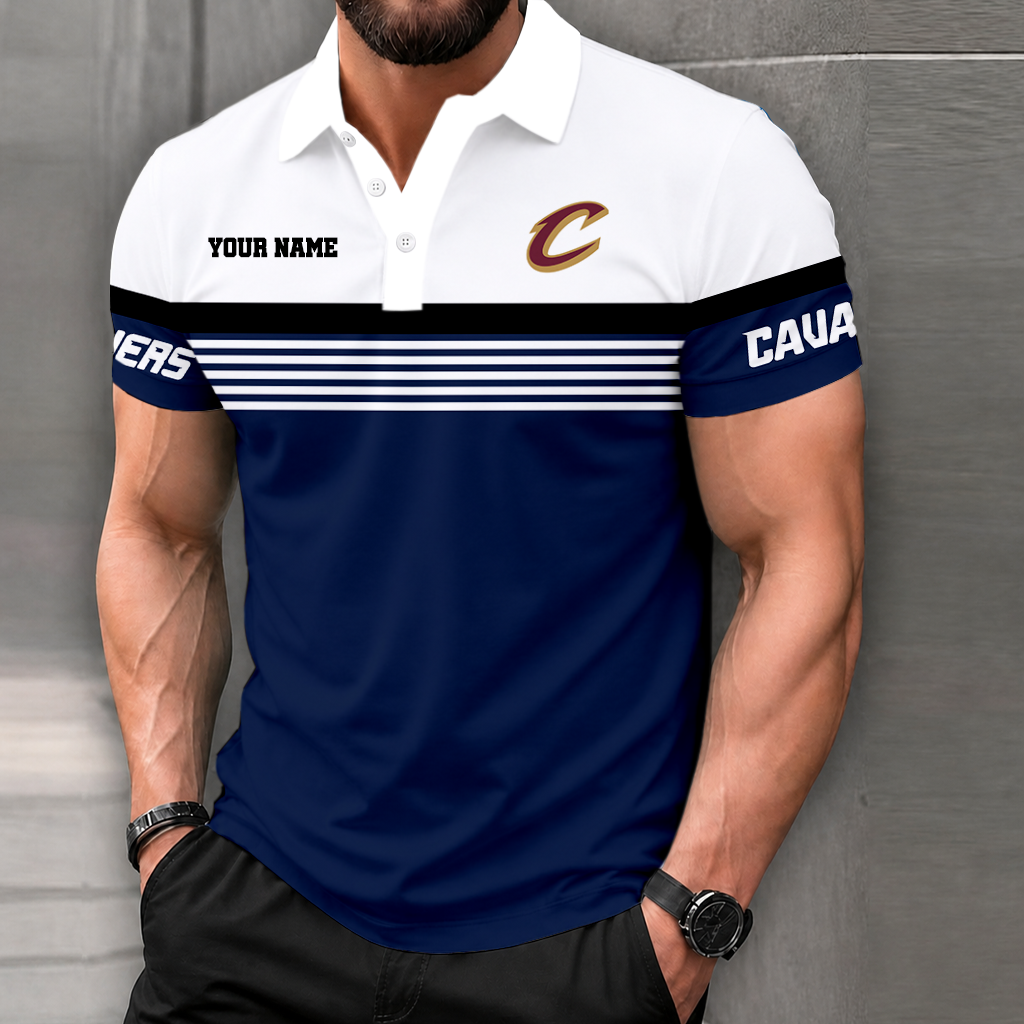 Limited Edition – Customized NBA Cleveland Cavaliers Polo Shirt - Image 2