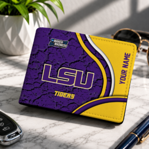Limited Edition – Customized NCAA Lsu Tigers Leather Wallet