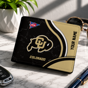Limited Edition – Customized NCAA Colorado Buffaloes Leather Wallet