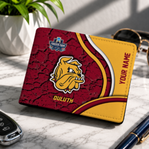 Limited Edition – New Customized NCAA Minnesota Duluth Bulldogs Leather Wallet