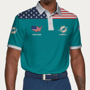 Limited Edition – Customized NFL Miami Dolphins Polo Shirt