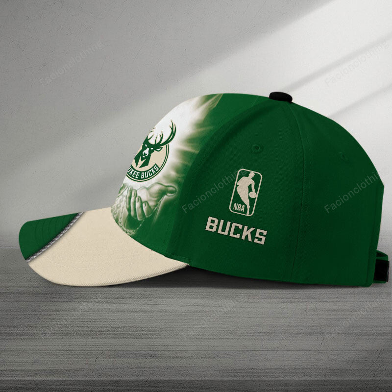 Limited Edition – Customized NBA Milwaukee Bucks Classic Cap - Image 2