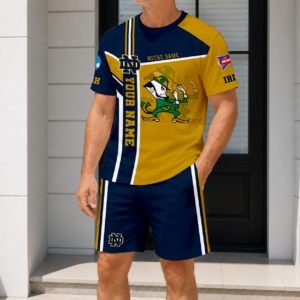 Limited Edition – Customized NCAA Notre Dame Fighting Irish T-Shirt & Short Pants Set