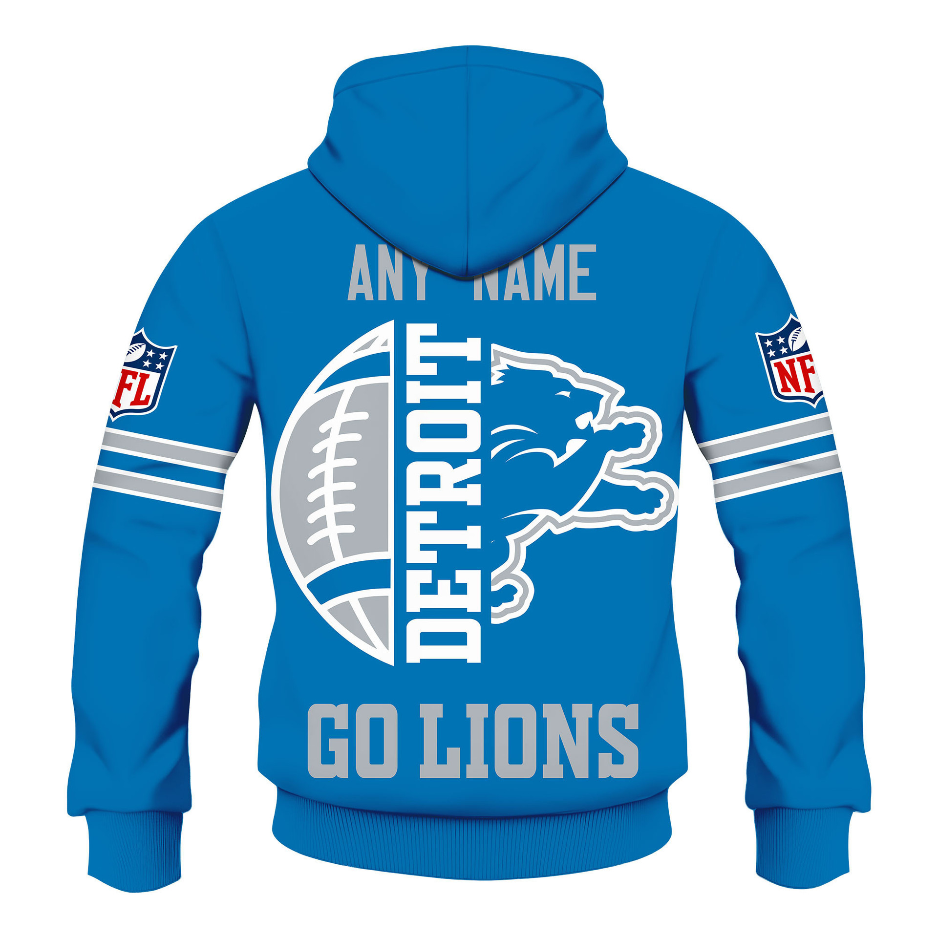 Limited Edition – Customized NFL Detroit Lions Hoodie, Zip Hoodie - Image 3