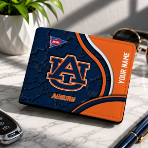Limited Edition – Customized NCAA Auburn Tigers Leather Wallet