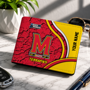 Limited Edition – Customized NCAA Maryland Terrapins Leather Wallet
