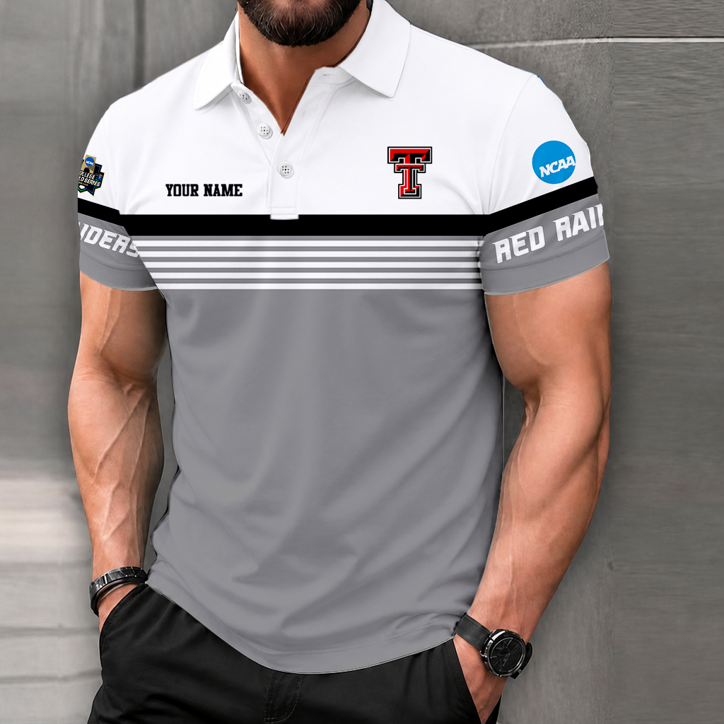 Limited Edition – Customized NCAA Texas Tech Red Raiders Polo Shirt - Image 2