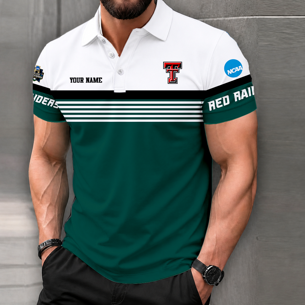 Limited Edition – Customized NCAA Texas Tech Red Raiders Polo Shirt - Image 3