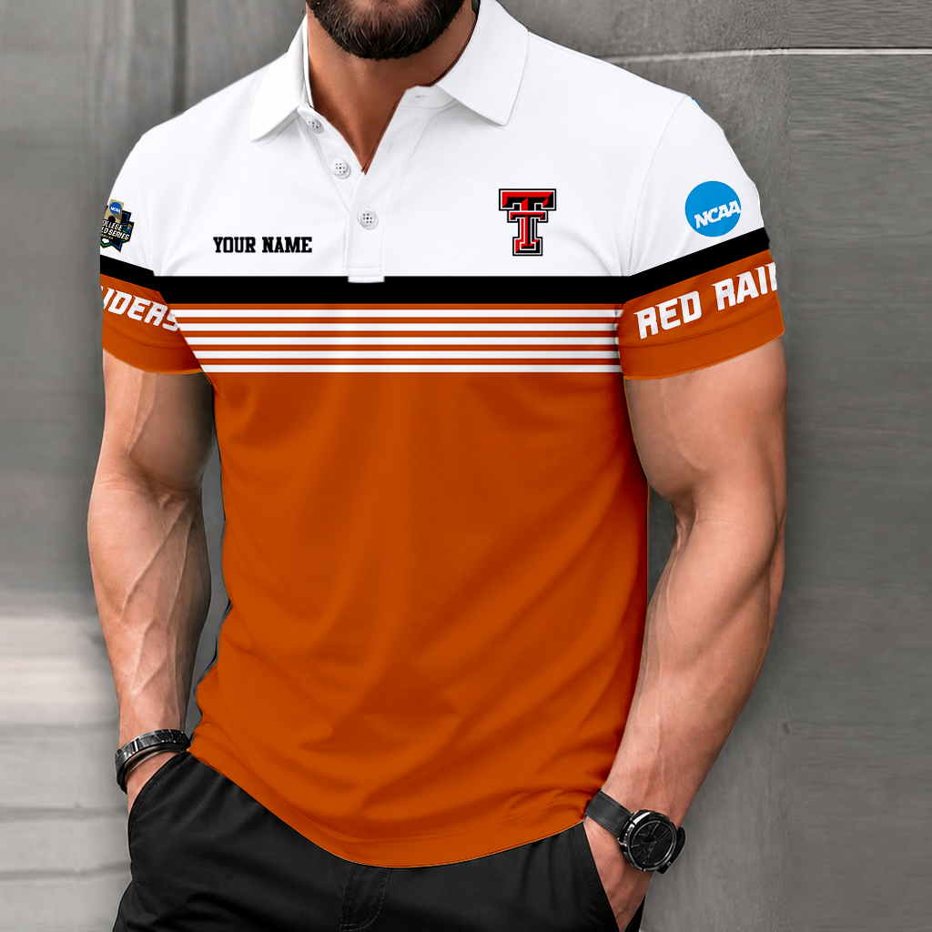 Limited Edition – Customized NCAA Texas Tech Red Raiders Polo Shirt - Image 4