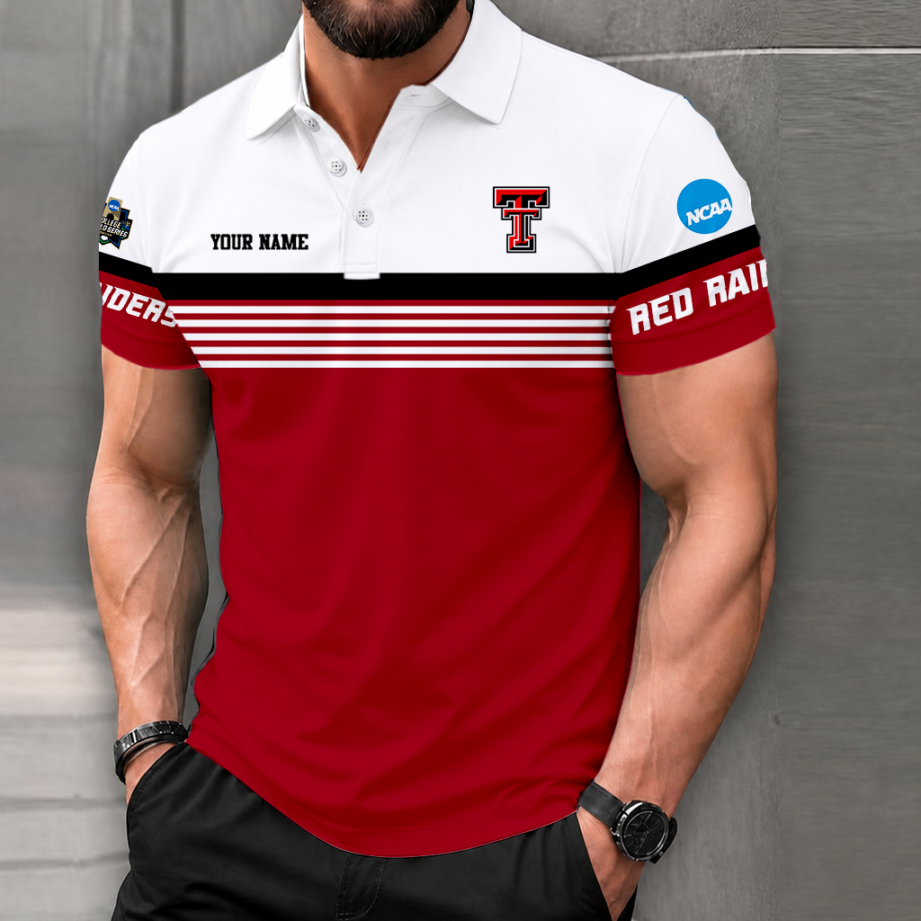 Limited Edition – Customized NCAA Texas Tech Red Raiders Polo Shirt - Image 5