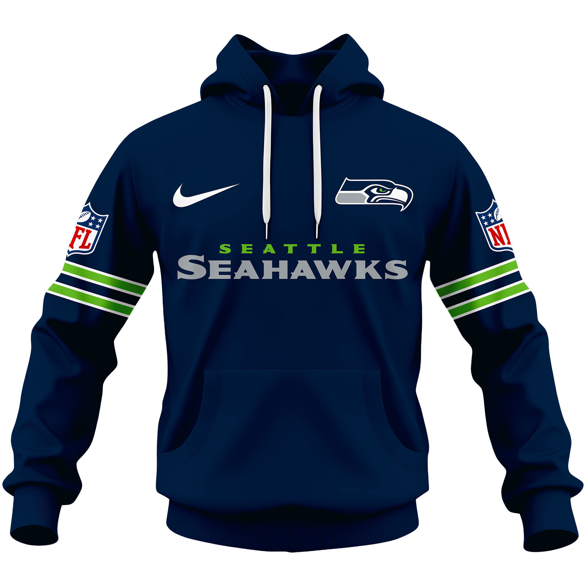 Limited Edition – Customized NFL Seattle Seahawks Hoodie, Zip Hoodie - Image 2